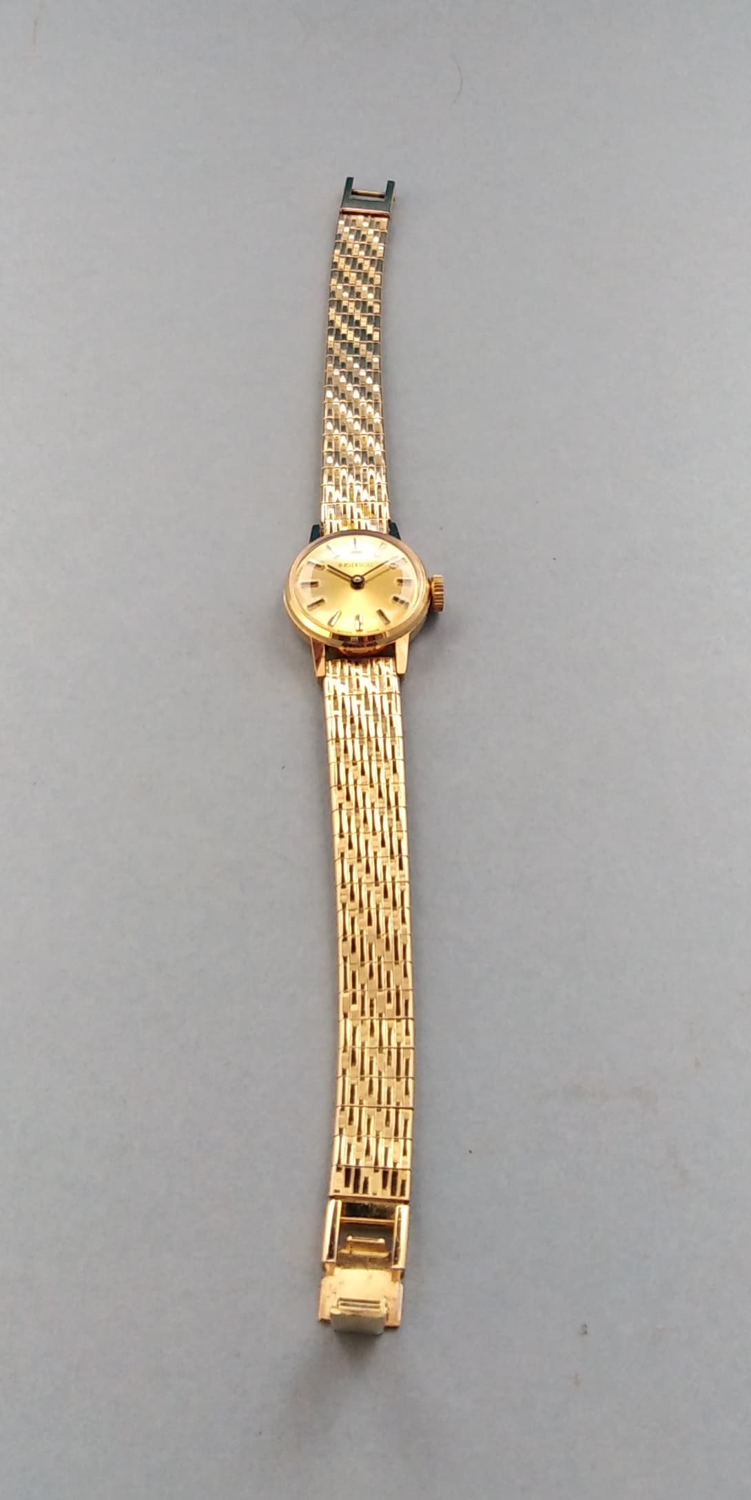 Vintage Boxed Ingersoll Ladies Gold Plated Manual Wind Watch.